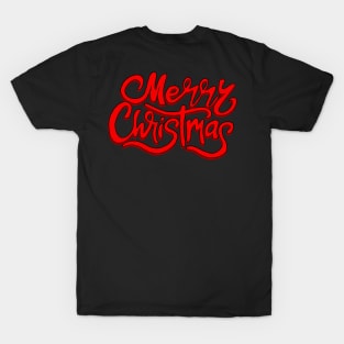 Merry Christmas lettering for gifts T-Shirt